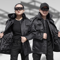 Winter military cotton coat security special duty work cotton coat outdoor duty cold storage cold-proof and warm removable cotton coat