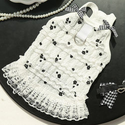 Short-Legged Cat Spring and Summer Layered Lace Vest Pet Dog Clothes Dog Clothes Cat Clothing Supplies Pet Millennial Style