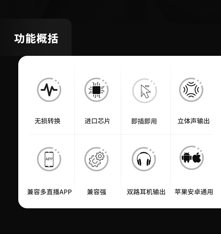 k歌/直播声卡套装 midiplus routist r2 外置专业otg录音卡k歌调试外置usb手机迷笛