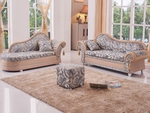 Chaise chair beauty couch modern bedroom small apartment sofa bed toffee lounge chair European style simple fabric single collapse