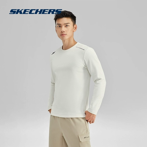 Skechers, трикотажный лонгслив, комфортная футболка для спортзала, облегающий крой