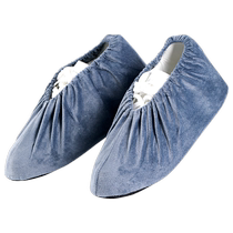 2 pairs of velvet shoe covers for home use indoor reusable thickened non-slip wear-resistant foot covers for students computer rooms children