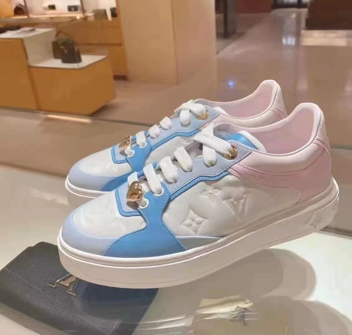 Женские обувь LV/Louis Vuitton с принтом подошва high-top low-top лента головная повседневная обувь спортивная обувь 1A9S6Q
