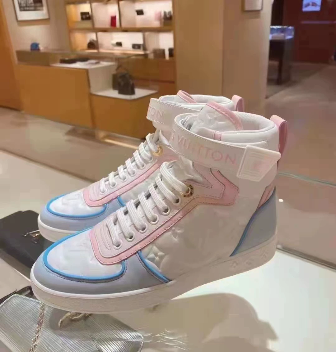 Женские обувь LV/Louis Vuitton с принтом подошва high-top low-top лента головная повседневная обувь спортивная обувь 1A9S6Q