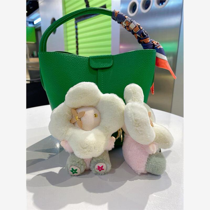 Suitable for Lv Bag Pendant Sun Flower Plush Doll Backpack Bag Pendant Decoration Car Key Chain Pendant Key