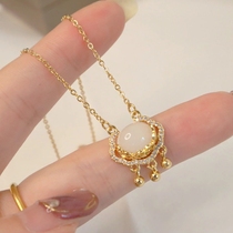 Outlets discount store withdraw the warehouse to pick up 18K gold minimal wind necklace chain kkle chain outlets female accessories