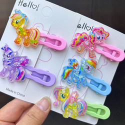 Cute Headdress Small Hairpin Bangs Clip Side Clip Kidsren Cartoon Pony Hairpin Girl Forehead Broken Hair Bangs Clip