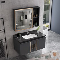 Integrated basin Baths cabinet Composition toilet ceramic handwashing face table basin Nordic Smart minimalist light and luxurious mirror suit