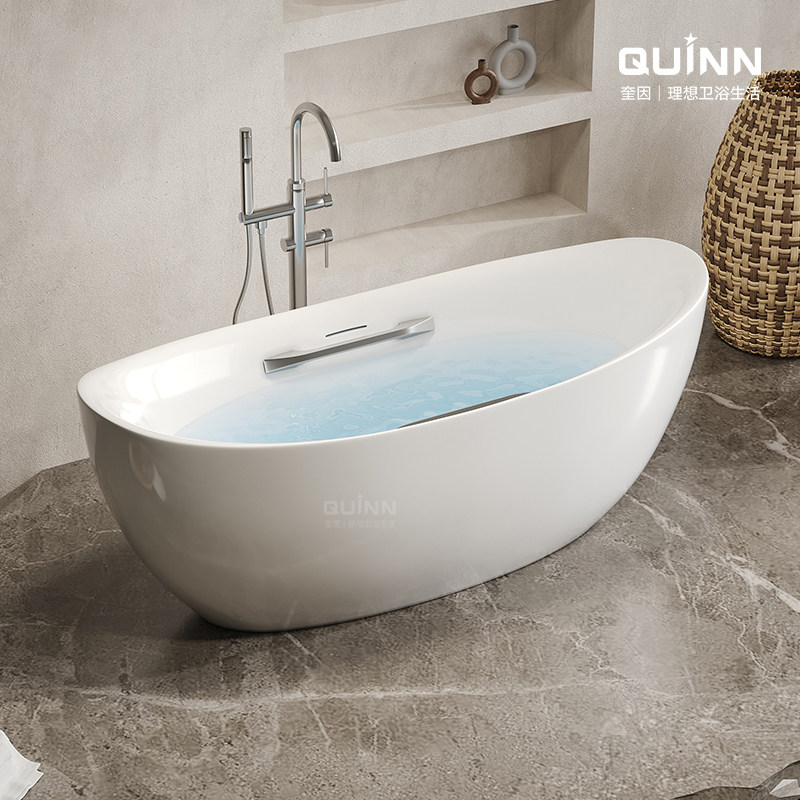 Quinn одноместная независимая ванна встроенная бесшовная ванна с поручнями home hotel проживание в семье чистая красная ванна ванна