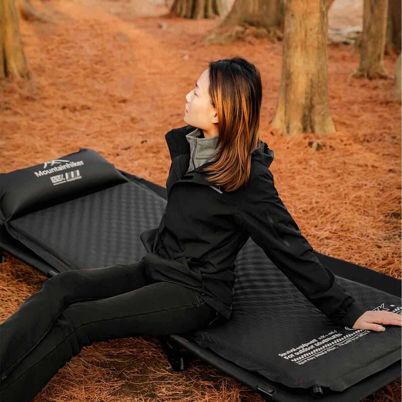 Outdoor Inflatable Mattress, Camping Tent Floor Mat, Moisture-Proof Mat, Portable Automatic Inflatable Sleeping Mat