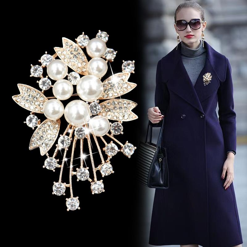 Chest Flower Brooch Upscale Women Extravaganza 100 Hitch Atmosphere Do N't Pin Accessories Adorable Day Series Pearls 2022 New Wave