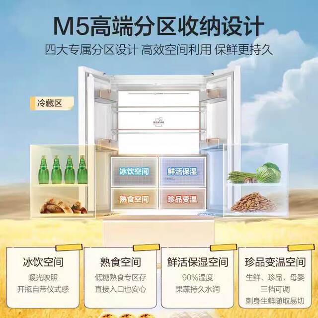 Haier Refrigerator with Full Space Preservation, Ultra-Thin, Zero-Insertion, First-Class Frost-Free Bcd-511Wghfd1Bwlu1