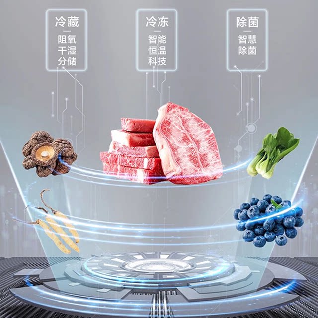 Haier Refrigerator with Full Space Preservation, Four Doors, Zero Embedded Design, Dry and Wet Separation Storage, Suitable for Mother and Baby, Model Bcd-519Wghtd1Bgtu1