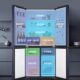 Haier refrigerator cross-door household one-level frequency conversion four-door air-cooled frost-free BCD-478WGHTD5DB9