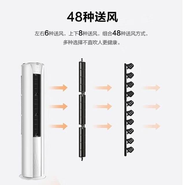 Haier Air Conditioner 3 Hp Cabinet Machine First-Class Energy Efficiency Variable Frequency Heating and Cooling Household Self-Cleaning Kfr-72Lw/28Pca81U1