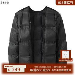 JHYQ Light and Thin 90 Down Down Jacket Men and Women Short Style 2023 Casual Liner Thin Style Jacket Collarless