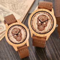 Wooden Watch Men Ostrich Deer Wristwatch Imitation Imitate W