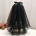 Đậm lolita lolita punk goth đen mạng che mặt dài nữ tu Halloween chụp ảnh lo mũ phụ kiện cos 