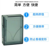 Креативный прозрачный пластиковый портативный высококачественный высококлассный портсигар, подарок на день рождения