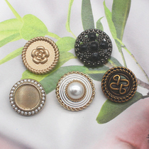 Fashionable metal buttons pearl buttons sweater jackets large clothes round large buttons clothing accessories buttons
