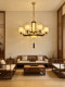 Song-Style Aesthetic Living Room Chandelier, Chinese-Style Grand Villa Lobby Main Light, New Chinese Zen-Style Master Bedroom Dining Room Light