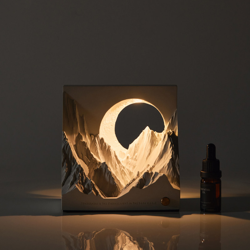 Wall Light Riday Shine gold Mountain fragrance Incense Stone Little Night Light Gift Pendulum ambience Incense Light Escort Gift-Taobao
