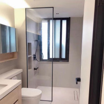 Dry and wet separation glass partition toilet shower room bathroom bathroom glass screen toilet toilet extremely narrow customised