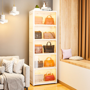 Bag storage artifacts Household -put bag leather bag storage display rack floor dust -proof storage box