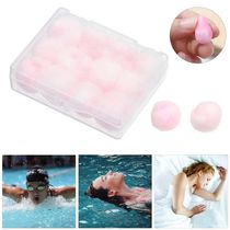 12Pcs box Wax cottton earmugs water sports swimming ear Plug