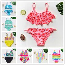 1 ~ 14Y Girls Swimsuit Girls Swimwear Two Pieces Kids Bikini s
