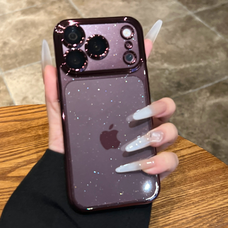 New Transparent Glitter Electroplated Cherry Red Case Suitable for Apple 18 Pro Max, Ultra-Thin Heat Dissipation for iPhone 18 Pro, 17 Series, 16 Non-Collision Design, Artistic 15 Pro Max, Luxurious 14 Case, 13/12 New Transparent Glitter Electroplated Cherry Red Case Suitable for Apple 18 Pro Max, Ultra-Thin Heat Dissipation for iPhone 18 Pro, 17 Series, 16 Non-Collision Design, Artistic 15 Pro Max, Luxurious 14 Case, 13/12