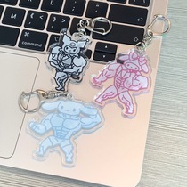 Sanrioed kuromi mymelody cinnamoroll músculo dos desenhos a
