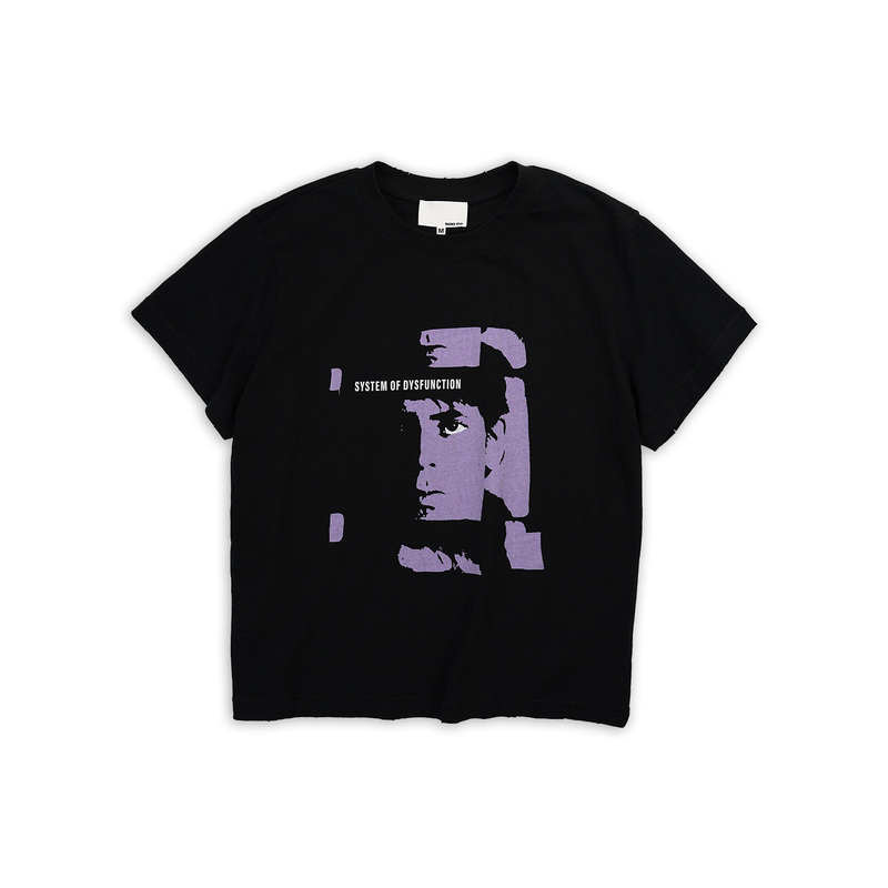 Sod Co. "Purple Velvet" Distressed Print T-Shirt New Vintage Retro Washed Black Pure Cotton Sod Co. "Purple Velvet" Distressed Print T-Shirt New Vintage Retro Washed Black Pure Cotton