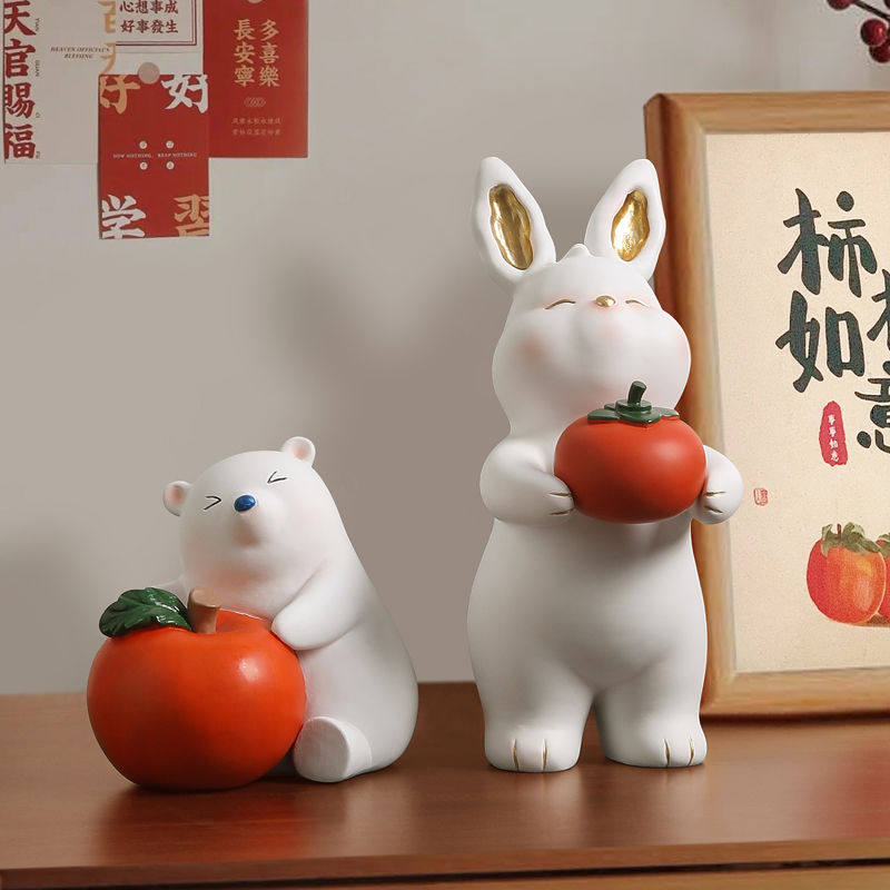 2023 Zodiac Rabbit New Year's Festival Living Room decoration for rabbit's fancy Christmas New Year's gift