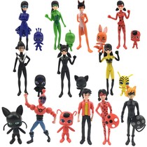 Miracle Teenage Girl Toy Ladybug Miracle Marvel Redi Teenage Girl Black Cat Nol Fox Paparazzi to put up a swing model p