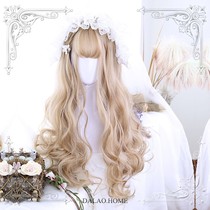 Agnia wig realistic long curly hair air Liu Haipongsong lolita full headgear ancient dress cos full head p