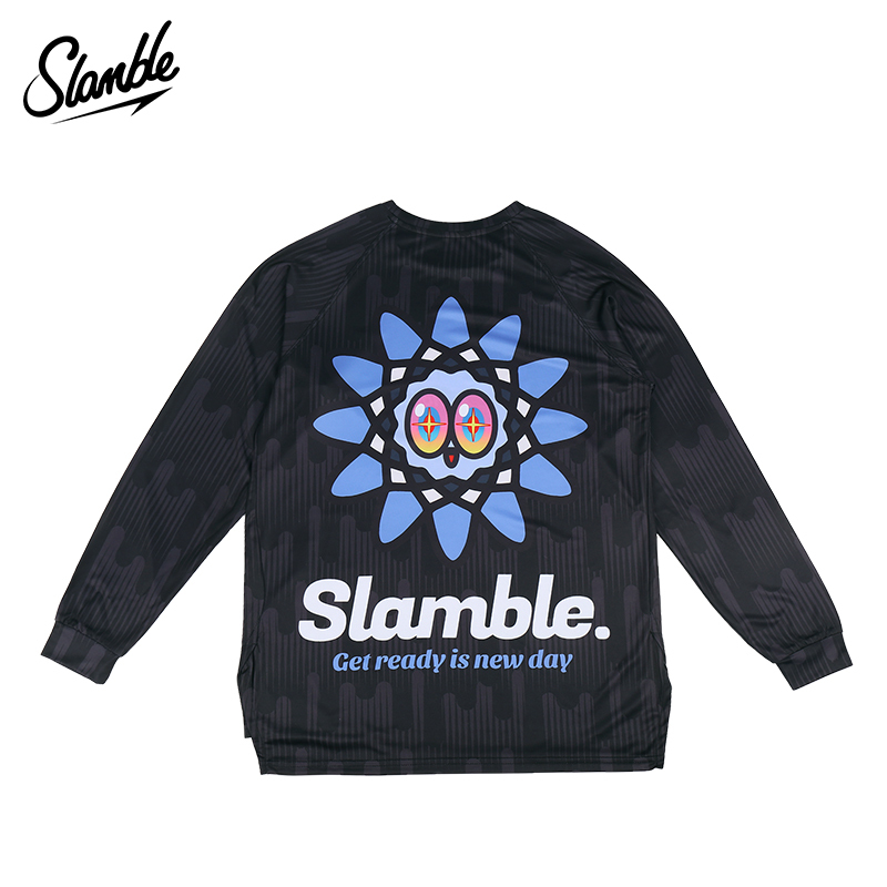 Slamble New Autumn Fun Print Sports Long-Sleeve T-Shirt for Men, Quick-Drying, Breathable, Round-Neck Basketball Jersey, Fitness Trend Slamble New Autumn Fun Print Sports Long-Sleeve T-Shirt for Men, Quick-Drying, Breathable, Round-Neck Basketball Jersey, Fitness Trend