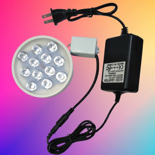 LED聚光可调亮度功率440-520-580-650-680-830nm实验照射12伏灯板
