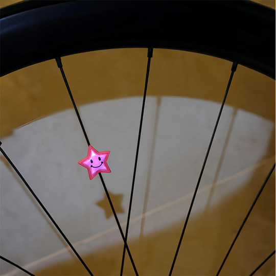 自行车夜骑灯反光贴轮胎闪光灯儿童安全配件贴纸公路山地车小配饰