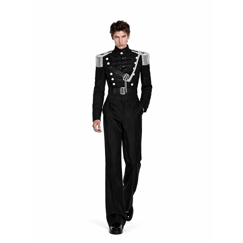 Shexu【Sù Róng】Short Suit Jacket with Sophisticated Design for Banquets and Performances, Men's Formal Suit Shexu【Sù Róng】Short Suit Jacket with Sophisticated Design for Banquets and Performances, Men's Formal Suit