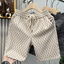 European Quality High-End Light Luxury Casual Shorts Men's Trendy Brand Five-Point Pants 2025 Summer New Men's Half-Length Pants