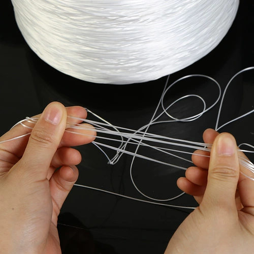 Белые эластичные бусины, резинка, 4500м, делается под заказ