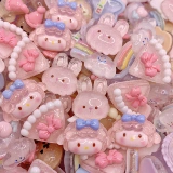 Кролик с аксессуарами, кремовый чехол для телефона, детский набор материалов, заколка для волос ручной работы, «сделай сам»