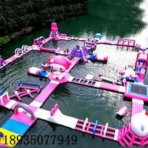 Commercial outdoor large-scale inflatable water challenge mobile bracket pool children and adults Dashongguan water park factory