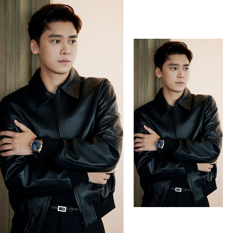 Men's Leather Jacket in the Same Style as Celebrities, High-End Lambskin Soft Leather Jacket, Spring and Autumn Bomber Short Leather Jacket, Trendy Men's Leather Top