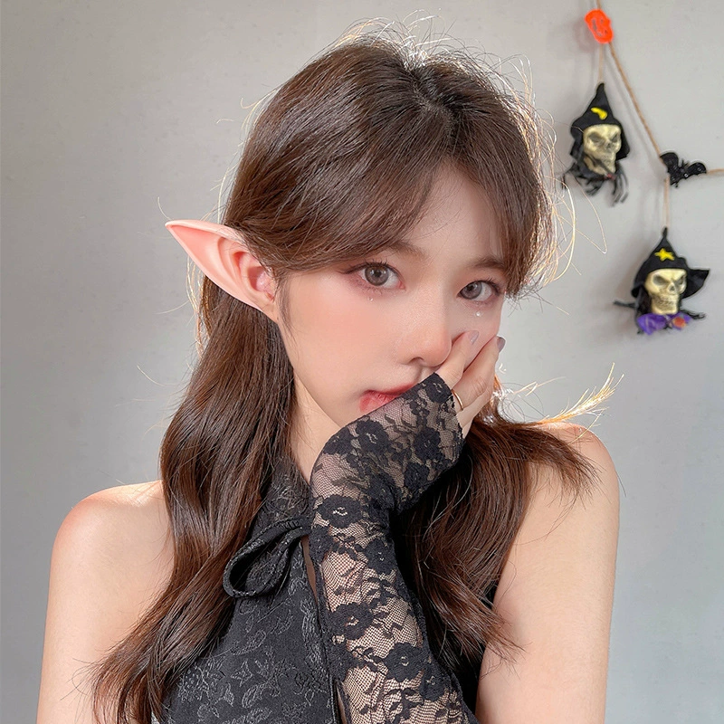 Dễ Thương Quốc Tai Halloween Cos Trang Trí Đầm Mũ Đội Đầu Cosplay Đạo Cụ Thiên Thần Giả Tai Bông Tai