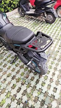 Motorcycle tailstock rear armrest bumper