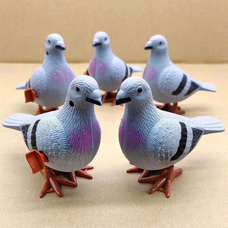 Net Red Hair Bar Toy Bouncing small pigeon emulation Animal cute upper chord jumping baby toy 2-4 years old-Taobao