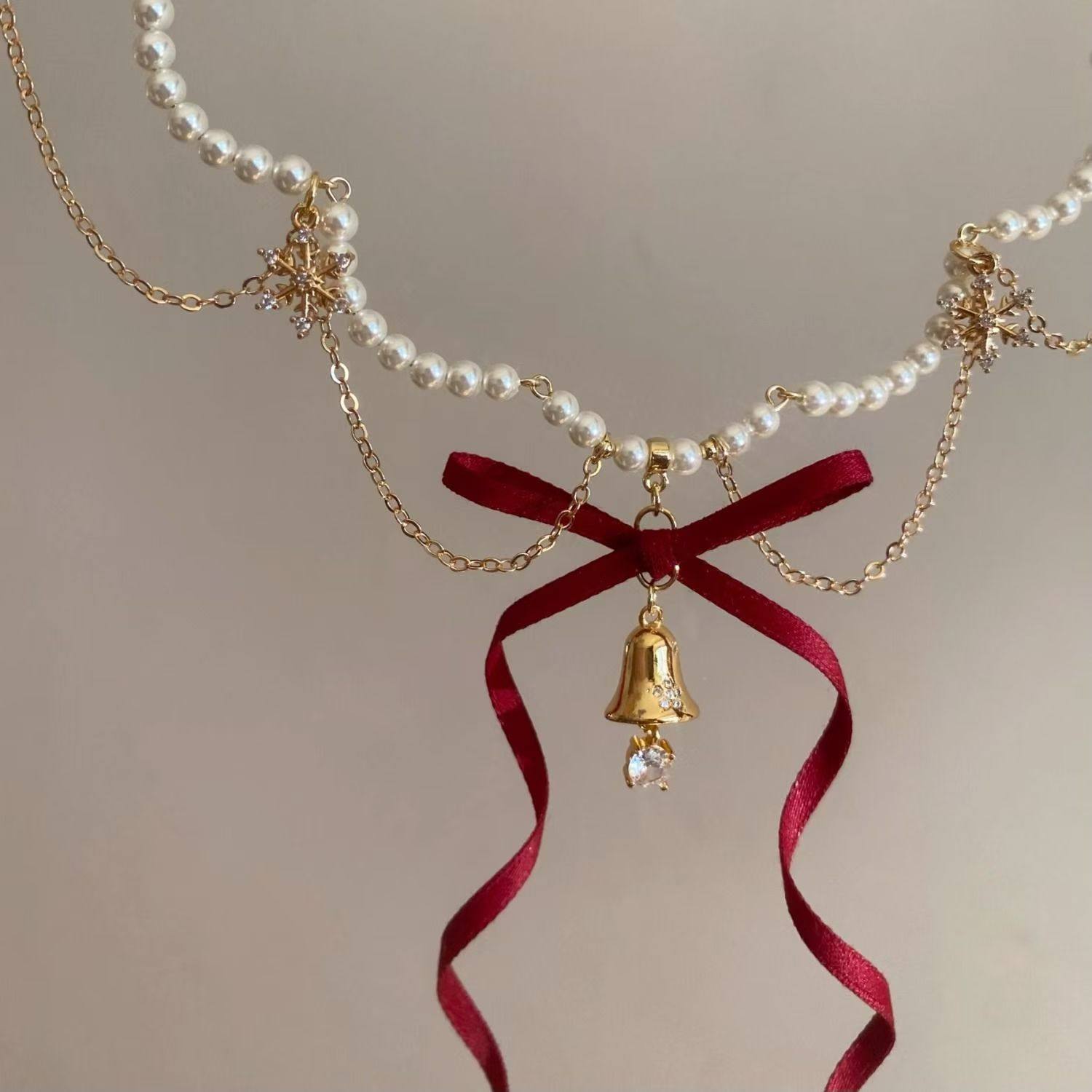  食颜派 多层铃铛项链 1个【双层爆款锁骨链】