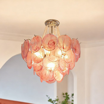 French-Style Glass Chandelier Living Room Main Light Designer 2025 New High-End Light Luxury Dining Room Bedroom Master Bedroom Lighting Fixtures